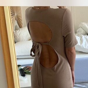 Reformation Open Back Dress